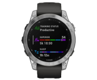 Garmin fenix 7 srebrny z grafitowym paskiem - 715174 - zdjęcie 2